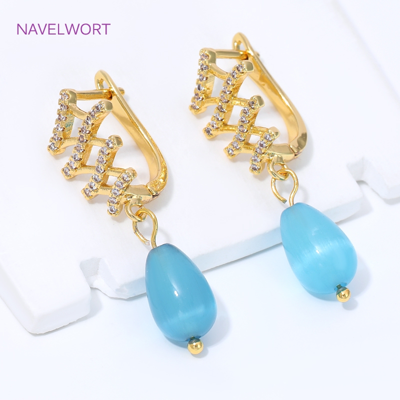 18K金メッキ扇形フラワーイヤワイヤーイヤリング金具、真鍮製 - Jewelry Making Kit のレビューと価格