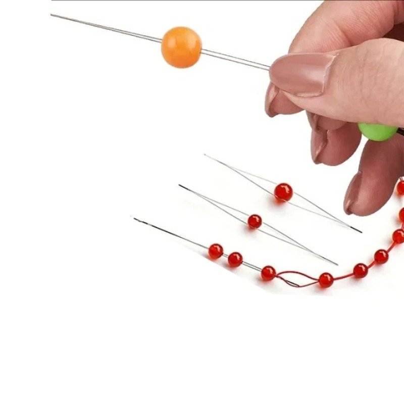 1/10個入り オープンビーズニードル DIYビーズ針 ジュ - Jewelry Making Equipment のレビューと価格