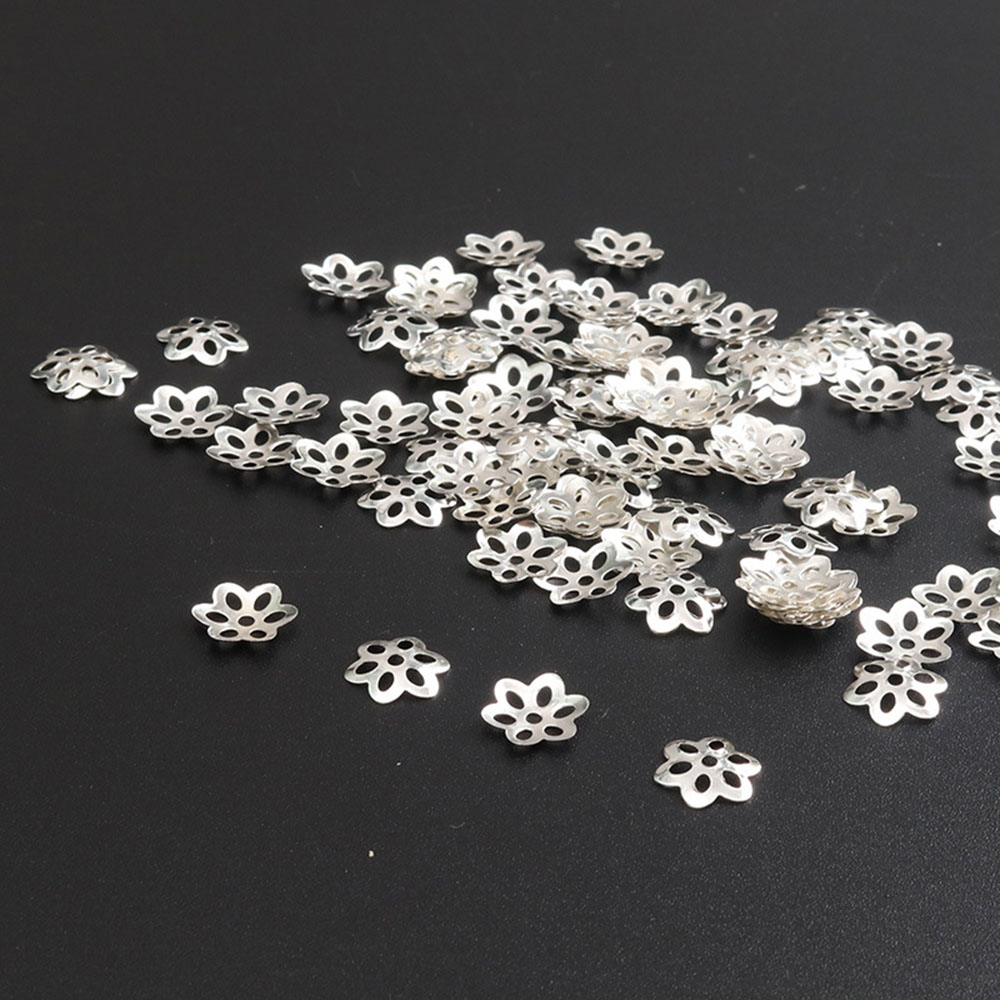 100個のフラワービーズのセット,ブレスレット,ネックレス, - Jewelry Making In Bali のレビューと価格