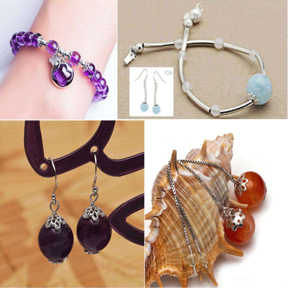 100個のフラワービーズのセット,ブレスレット,ネックレス, - Jewelry Making In Bali のレビューと価格