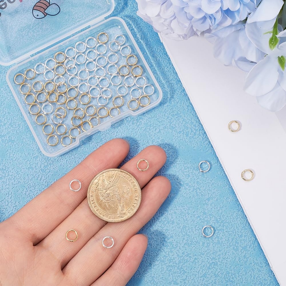 1 ボックス 80 個分割ジャンプリング 24K ゴールドと - Jewelry Making Jump Rings のレビューと価格