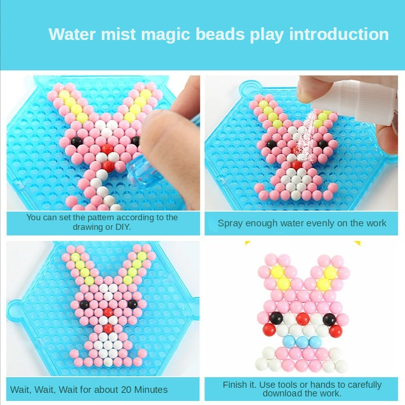 子供のための魔法のビーズ,手作りのおもちゃセット,カラークリ - Crystal Bead Mix のレビューと価格