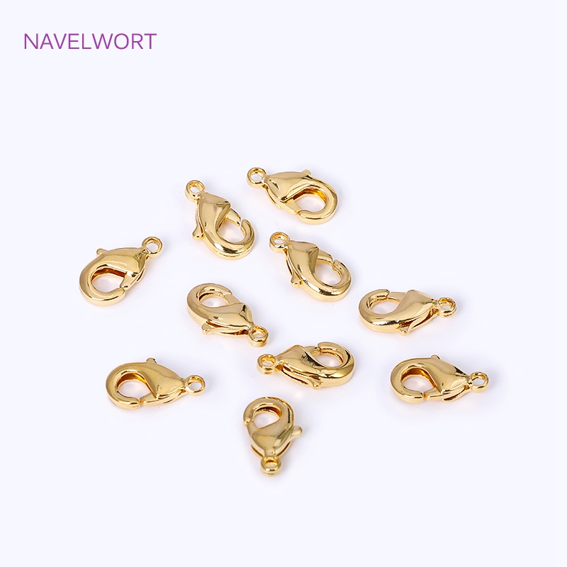 真ちゅう製の18カラットの金メッキロブスタースプリットリング - Jewelry Making Knots For Clasps のレビューと価格