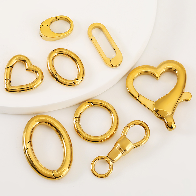 2 個ステンレス鋼クラスプ強力なオーバルハートラウンドポリッ - Jewelry Making Kit For Adults のレビューと価格