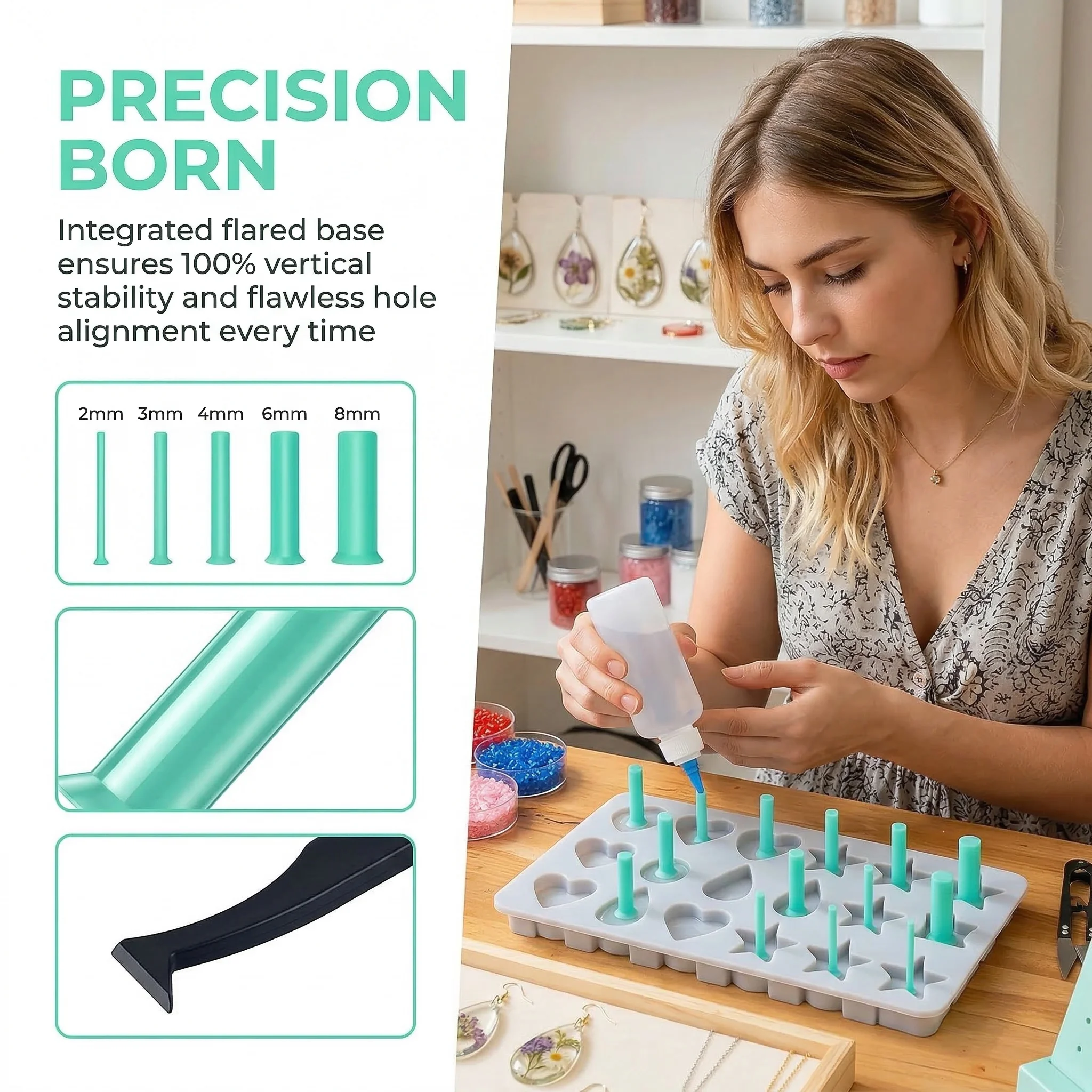 35個入りレジン穴あけキット 2-8mm ジュエリー製作パン - Jewelry Making Tool Kit のレビューと価格