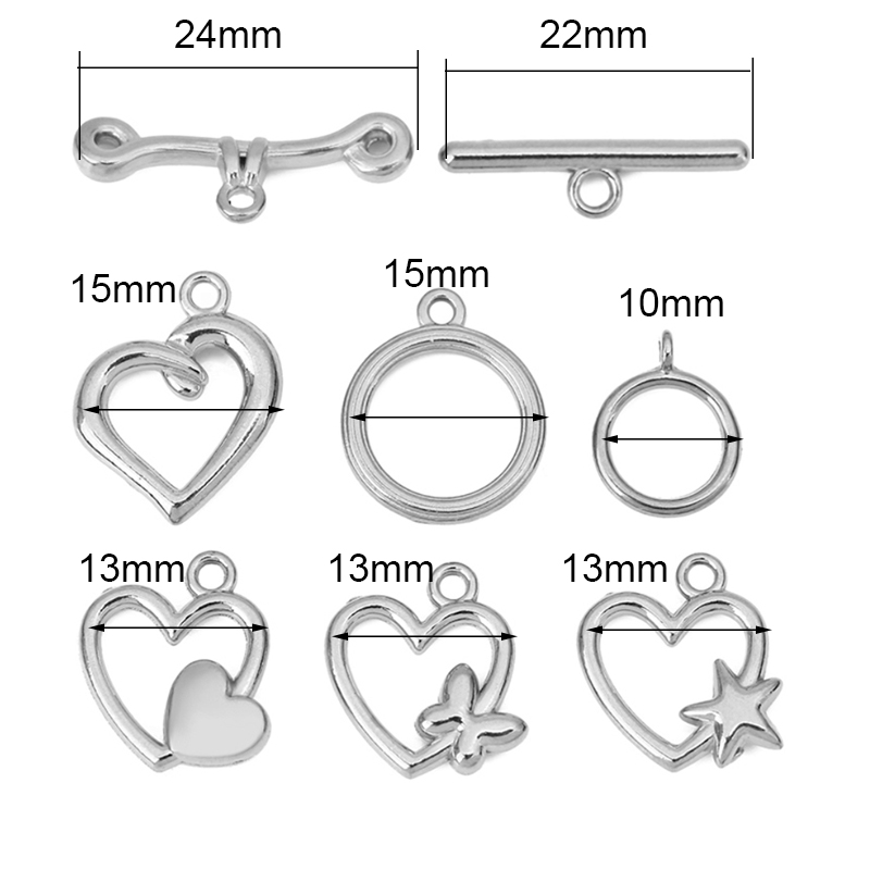 5セットPVD加工ステンレス鋼OTクラスプトグルブレスレット - Jewelry Making Kit For Adults のレビューと価格
