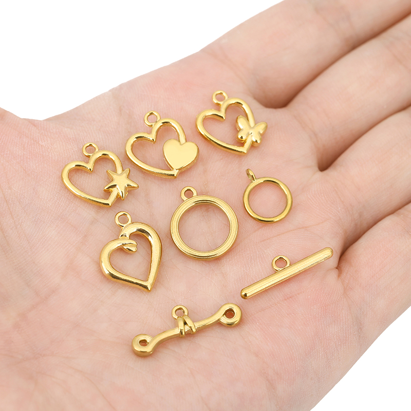 5セットPVD加工ステンレス鋼OTクラスプトグルブレスレット - Jewelry Making Kit For Adults のレビューと価格