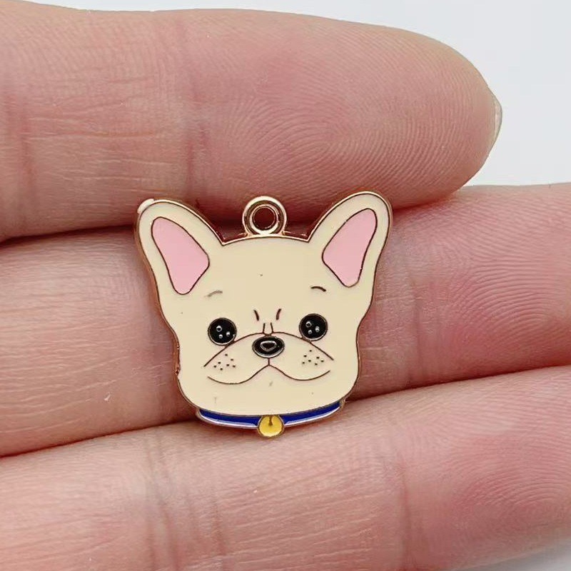 12個入り漫画ペット斑点犬合金オイルドロップペンダント、DI - Jewelry Making Birthday Party のレビューと価格