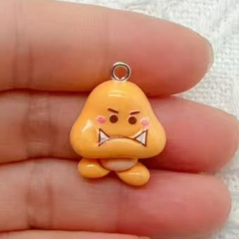 10個入り樹脂製漫画ペンダント、DIYジュエリー製作イヤリン - Jewelry Making Birthday Party のレビューと価格