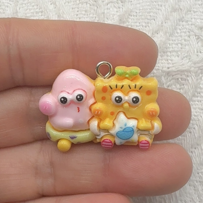 10個入り漫画風樹脂ペンダント、DIYジュエリー製作イヤリン - Jewelry Making Birthday Party のレビューと価格