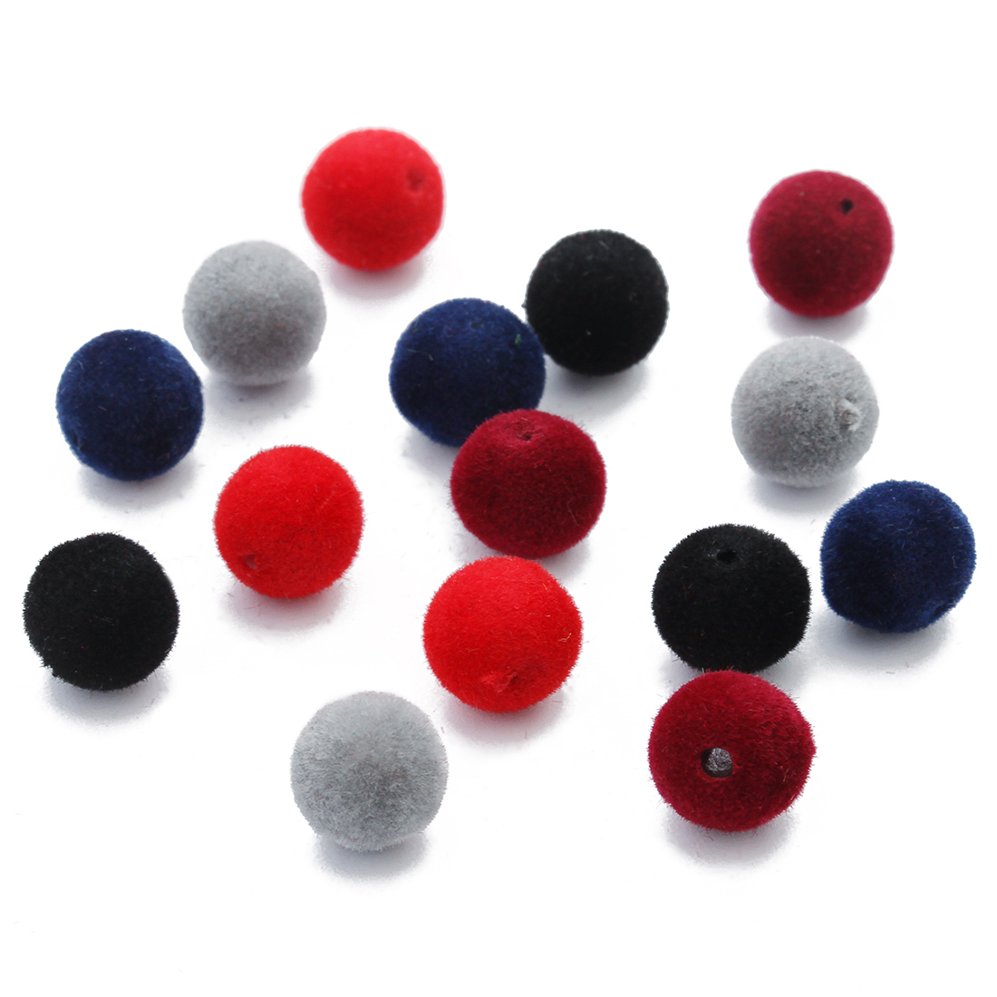100 ピース/ロットディープカラーベルベット表面樹脂ビーズ - Bead Mat Velvet のレビューと価格