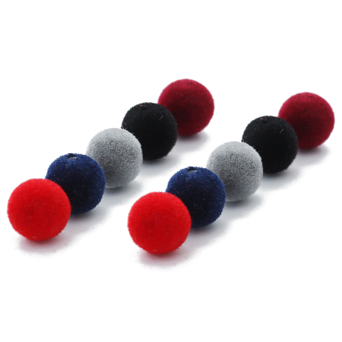 100 ピース/ロットディープカラーベルベット表面樹脂ビーズ - Bead Mat Velvet のレビューと価格