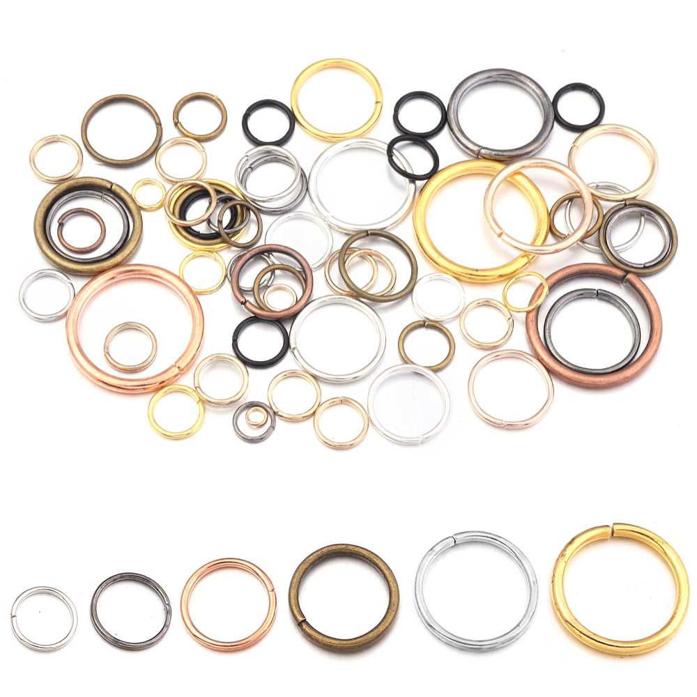 50-200 ピース/ロット 3-20 ミリメートルシングル - Jewelry Making Jump Rings のレビューと価格