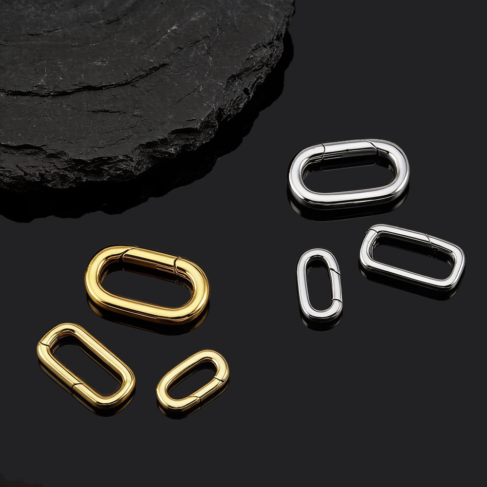 2個入り 18K金メッキ オーバルカラビナネックレスクラスプ - Jewelry Making Kit For Adults のレビューと価格
